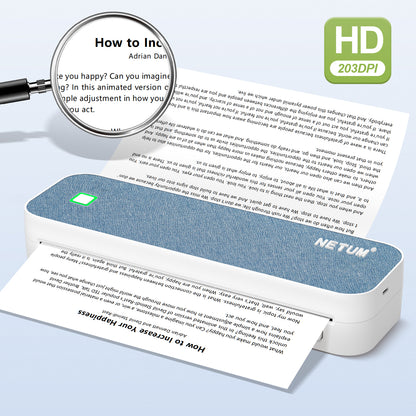 NETUM GD-85 A4 Portable Thermal Printer - Inkless, Bluetooth & Ultra-Portable