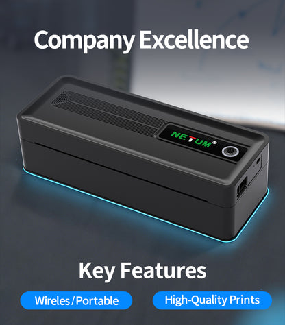 NETUM LT-D80S Large Paper Bin Portable A4 Thermal Printer