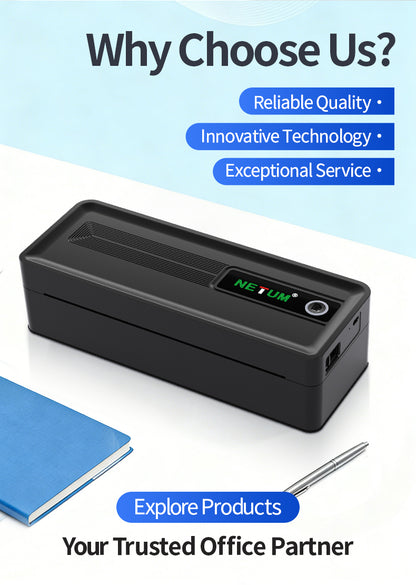 NETUM LT-D80S Large Paper Bin Portable A4 Thermal Printer