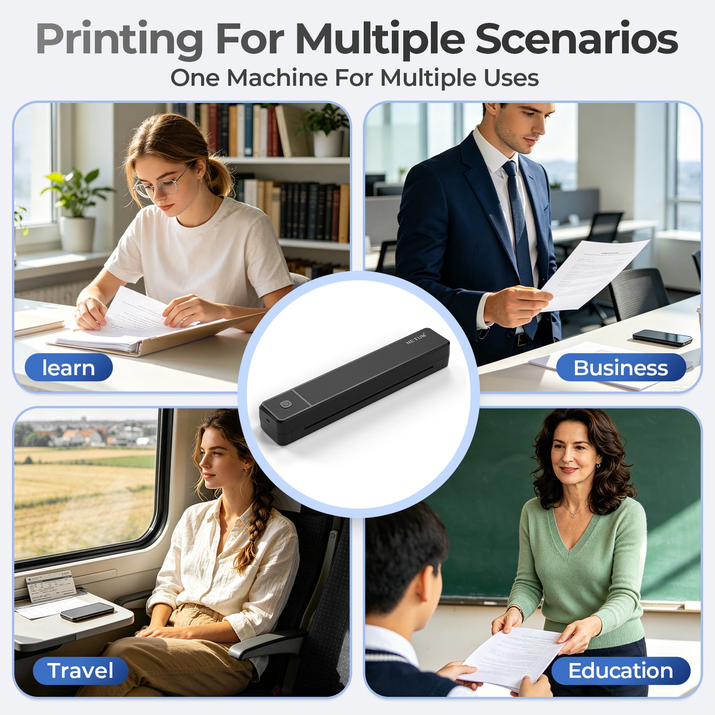 A4 Thermal printer Portable Size