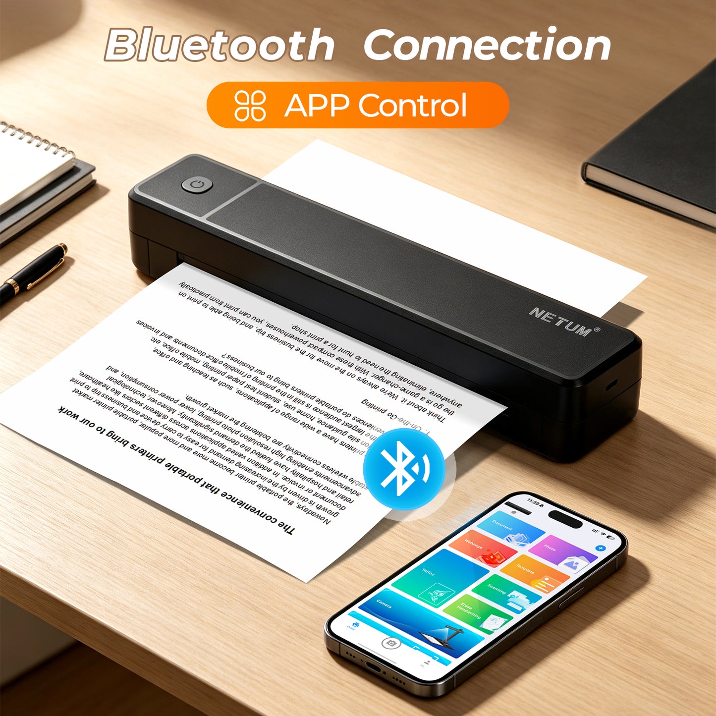 A4 Thermal printer Portable Size