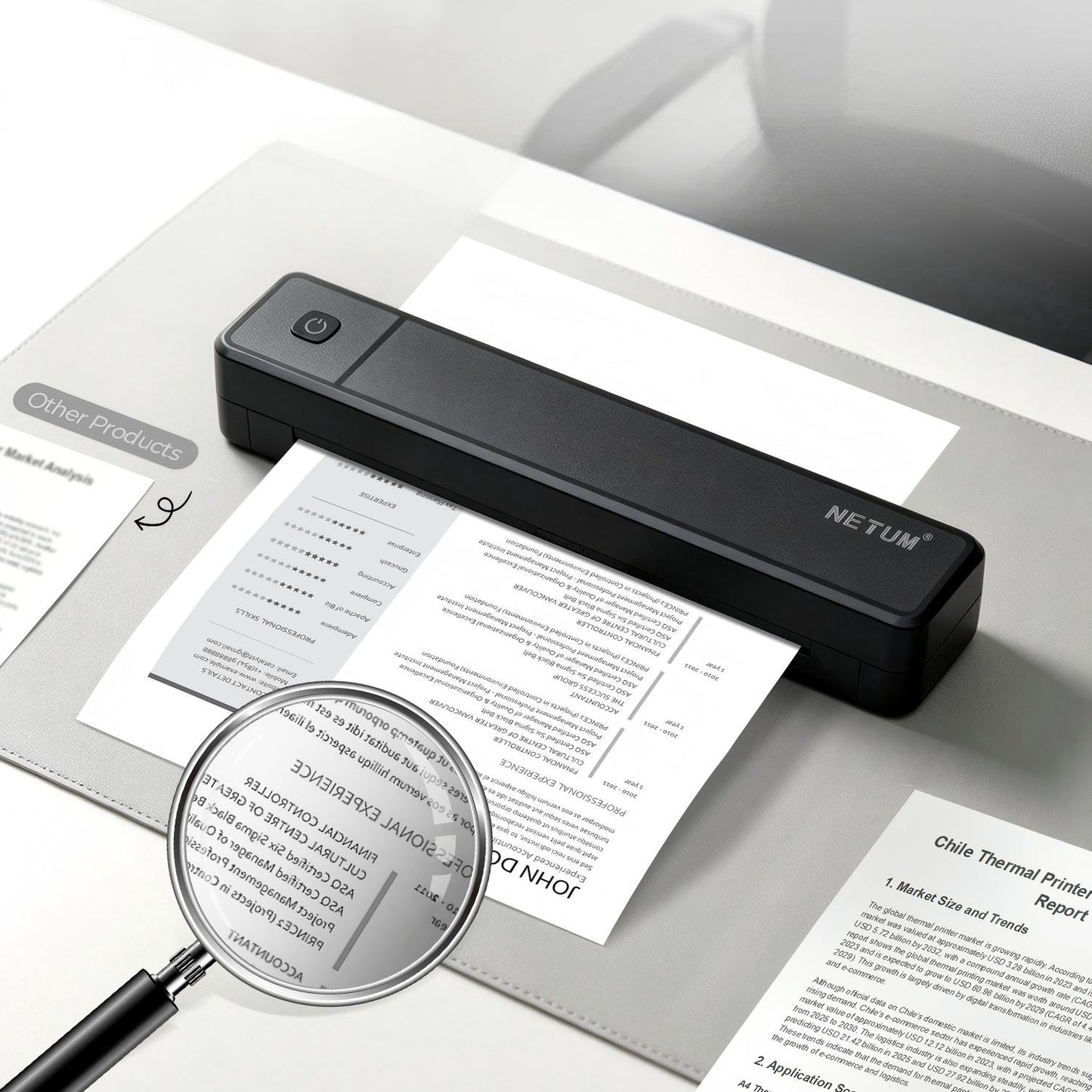 A4 Thermal printer Portable Size
