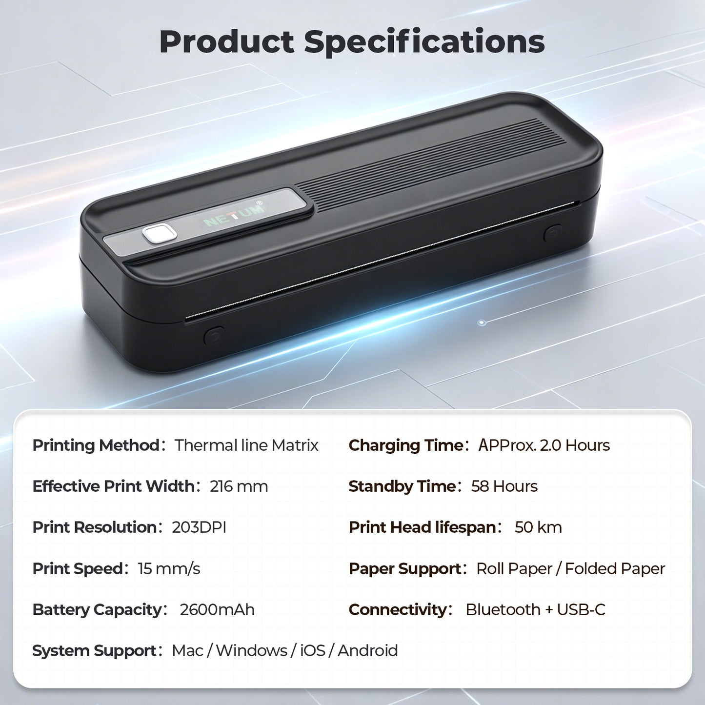 A4 Size Thermal Printer