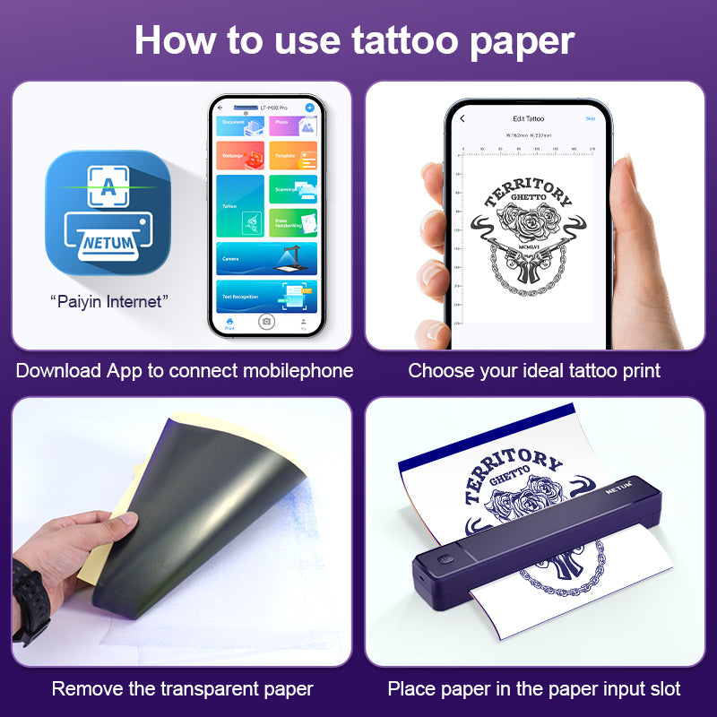 NETUM Portable Wireless Tattoo Stencil Printer