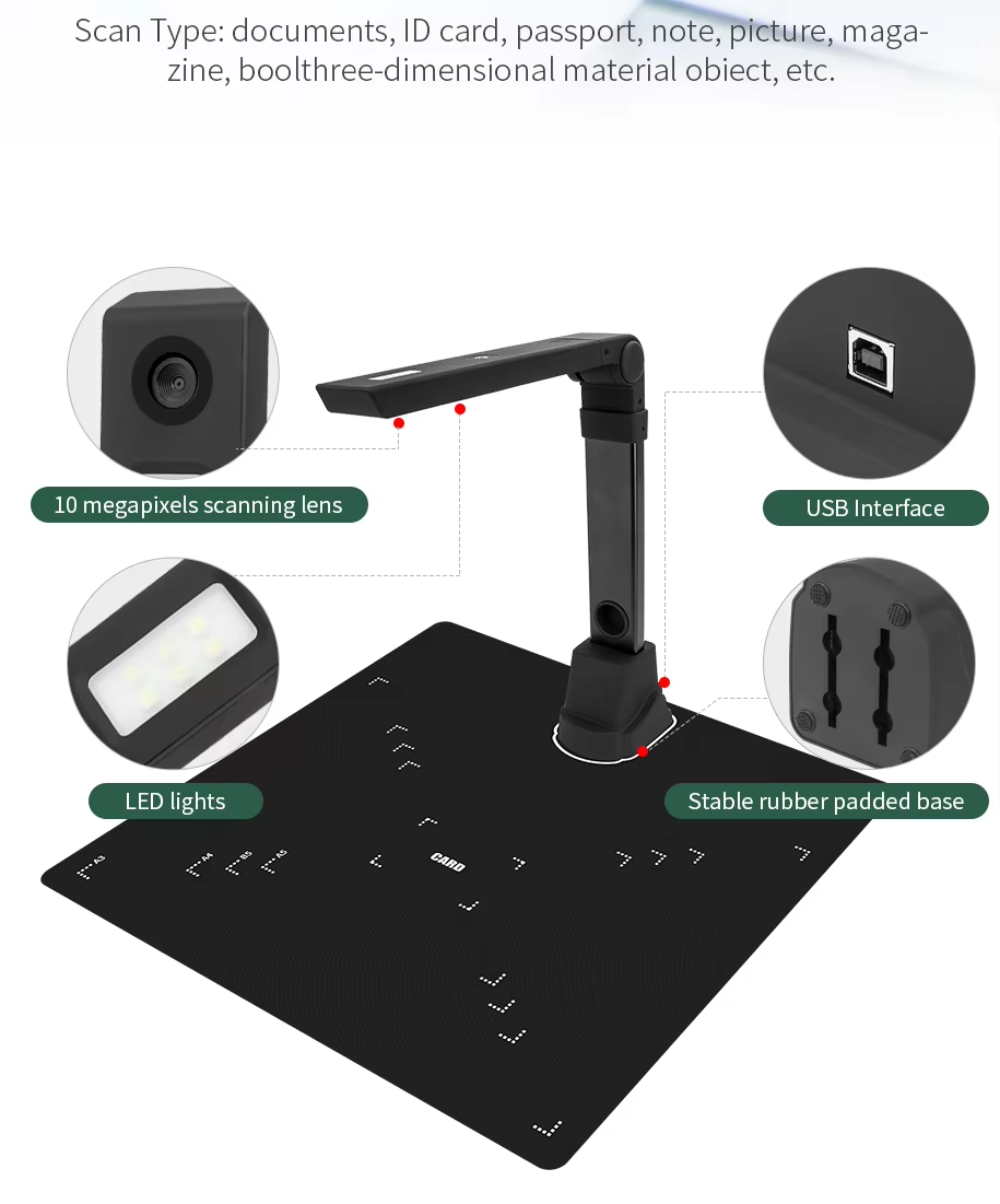 NETUM SD-2000 8MP A3/A4 Document Scanner & Visual Presenter